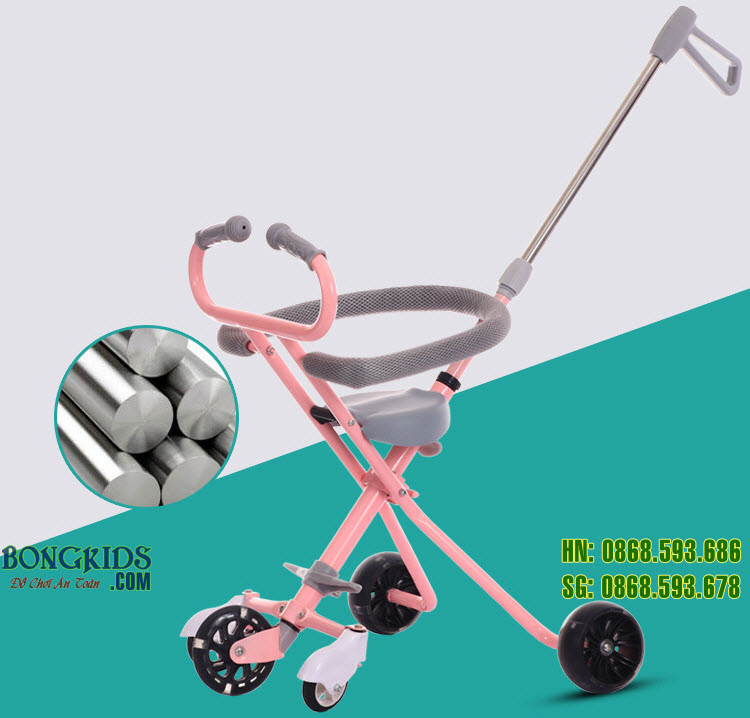 Xe đẩy thông minh 613 được làm từ hợp kim