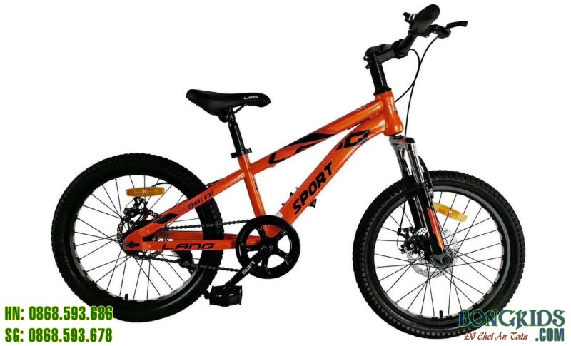 Xe đạp trẻ em Sport VA220 màu cam ko đề