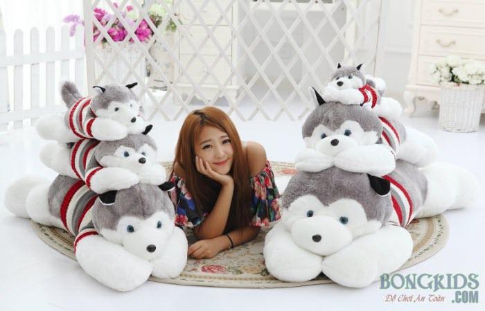 Thú nhồi bông chó husky