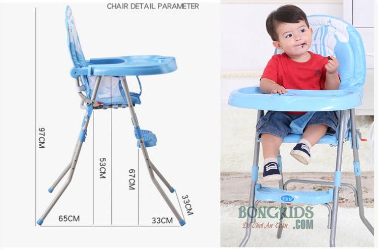 Ghế tập ăn bột cho bé 217 tiện lợi