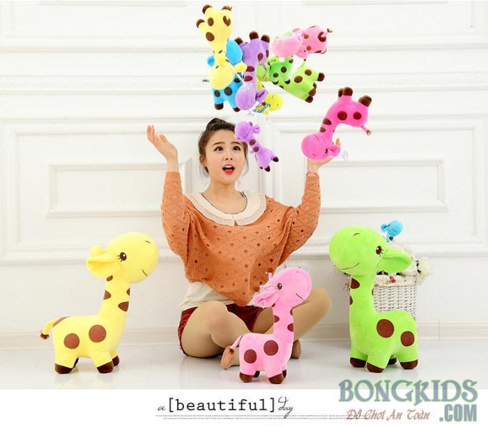 Thú nhồi bông hươu cao cổ cho bé