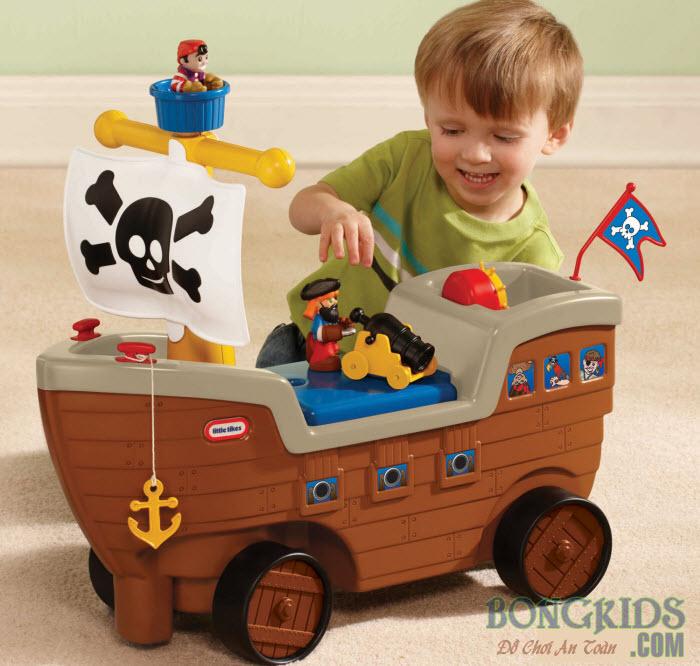 Xe chòi chân tàu cướp biển Little Tikes cho trẻ em