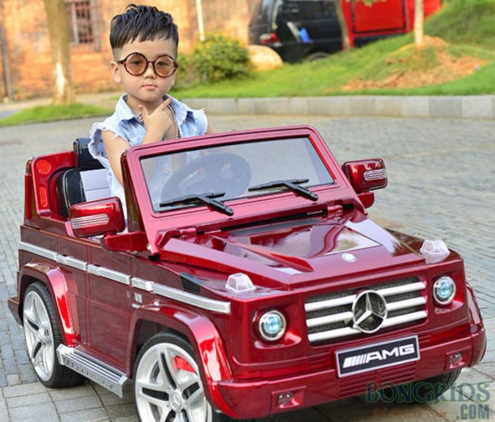 Xe ô tô điện trẻ em Mercedes - Benz G55 AMG màu đỏ
