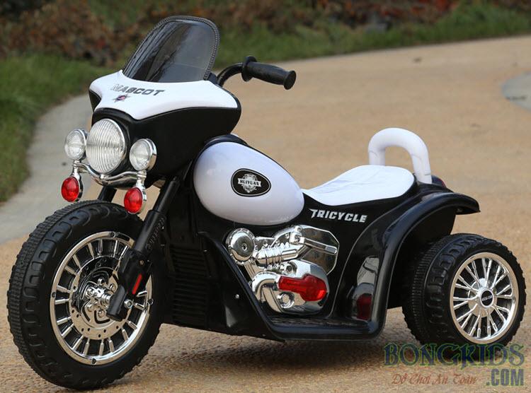 Xe máy điện trẻ em HS-200 màu trắng