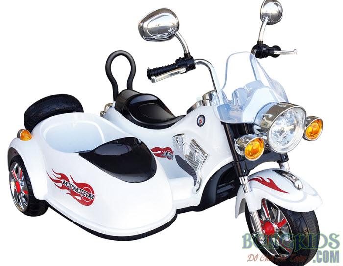 Xe máy điện trẻ em SX 138 màu trắng