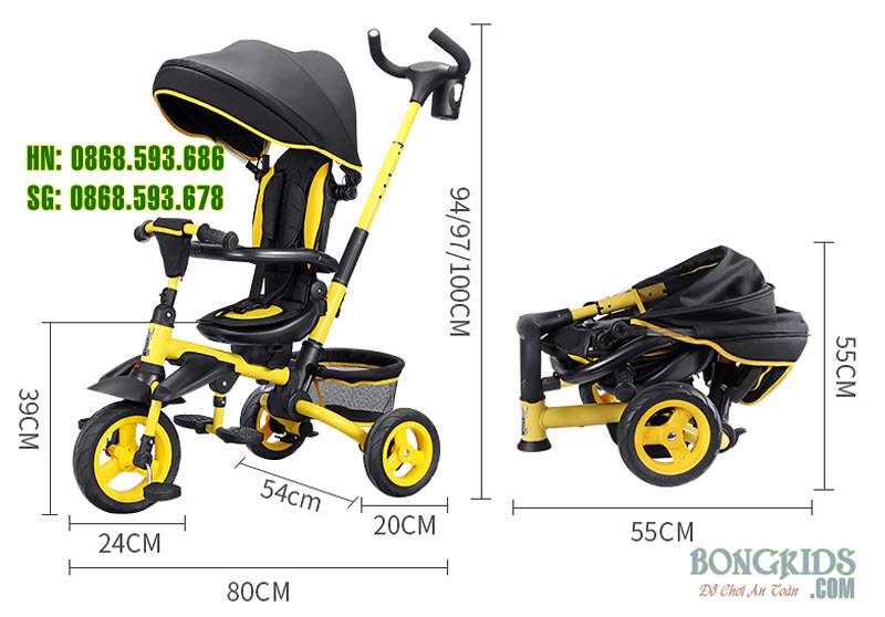 Xe 3 bánh trẻ em JY-T05 10