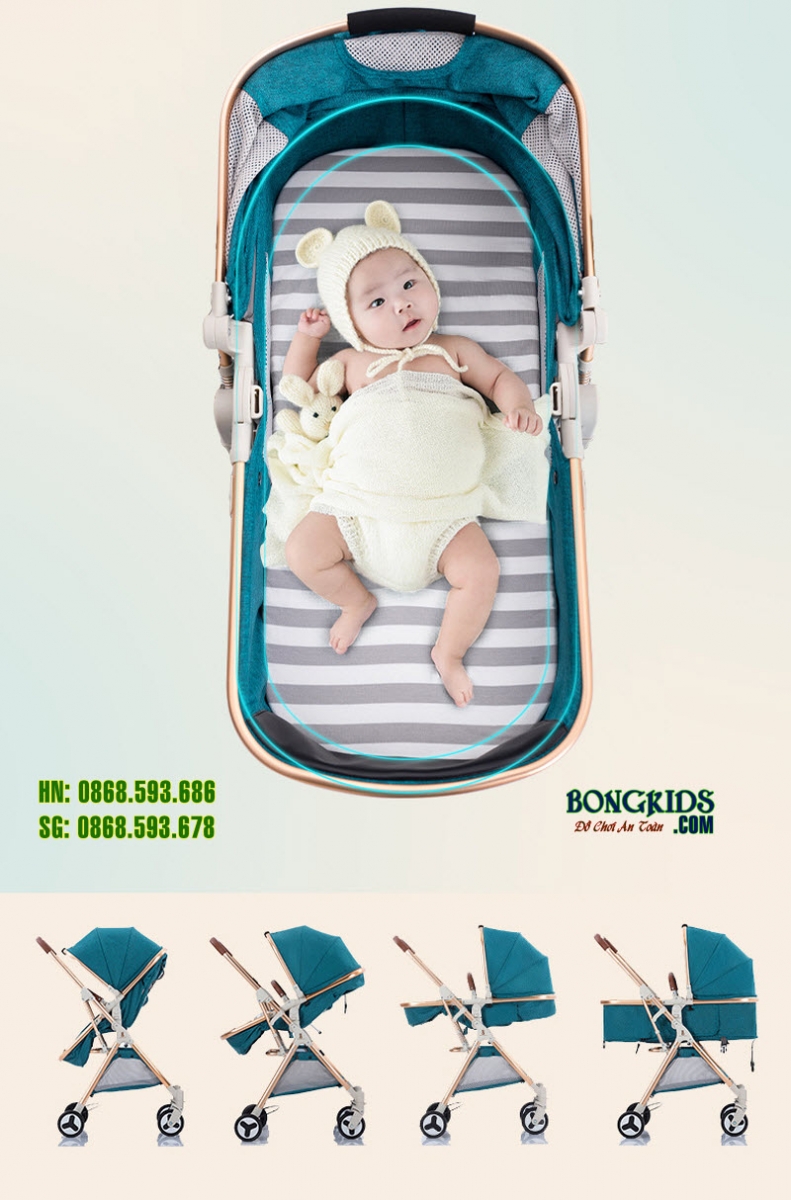 Xe đa năng đẩy- nôi cho bé xf 518 5