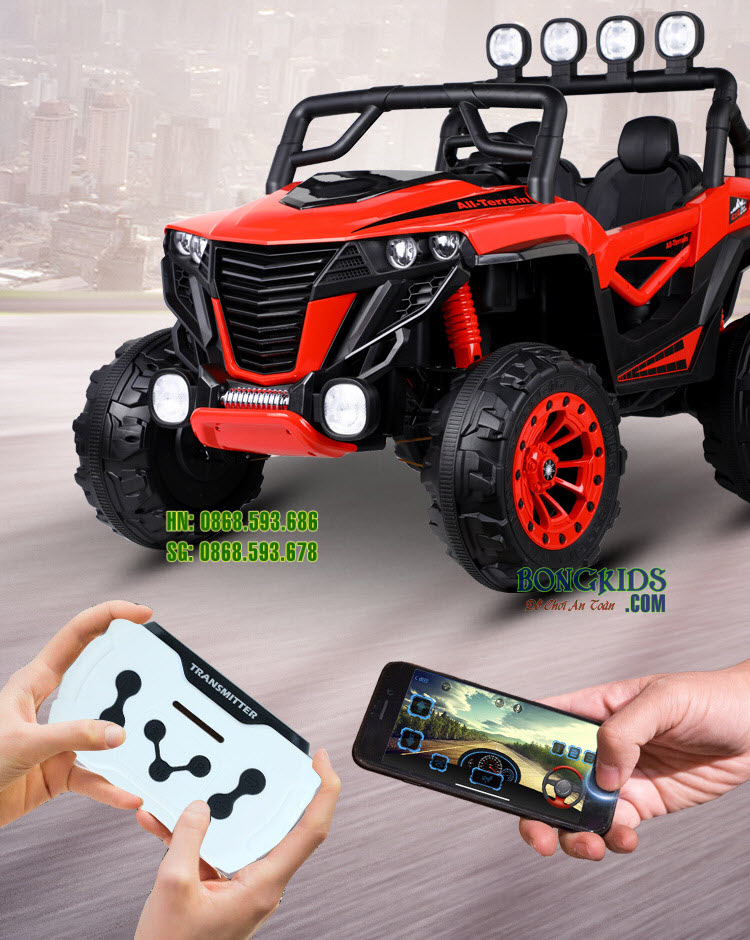 Xe ô tô điện trẻ em WNQC-1199 Có thể điều khiển xe được bằng điện thoại Xe ô tô điện trẻ em WNQC-1199 Có thể điều khiển xe được bằng điện thoại