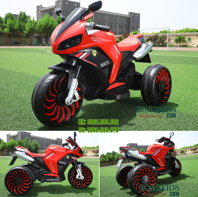 Xe Mô Tô Điện Trẻ Em BLF900 Màu Đỏ
