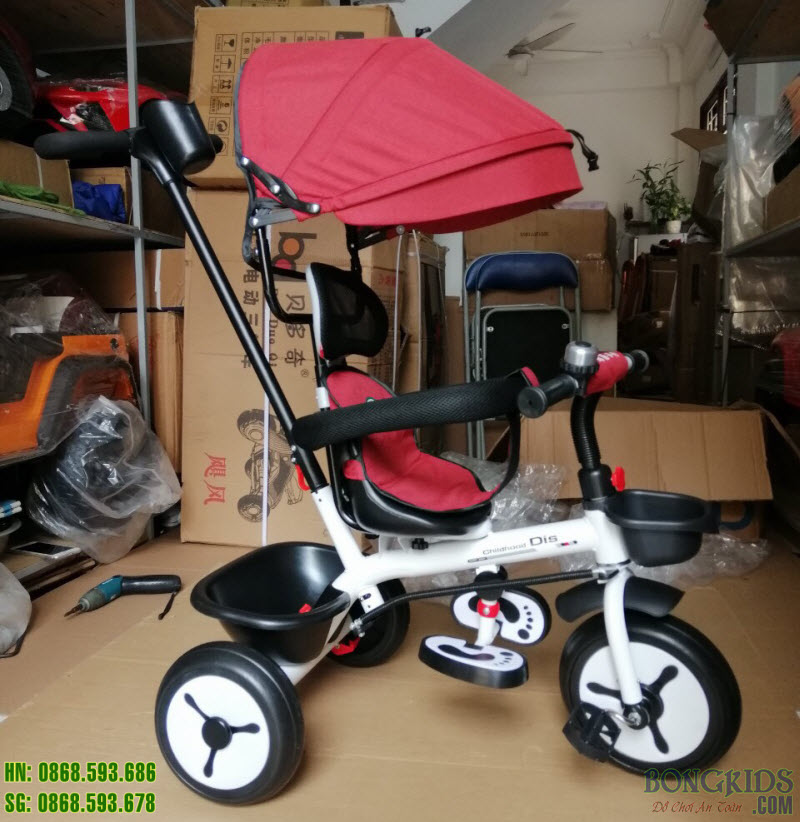 Xe đạp 3 bánh DS-138 màu đỏ