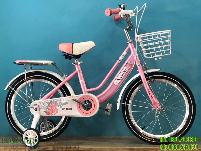 Xe đạp Xaming Hoa Trà xinh xắn cho bé gái nhiều size 1