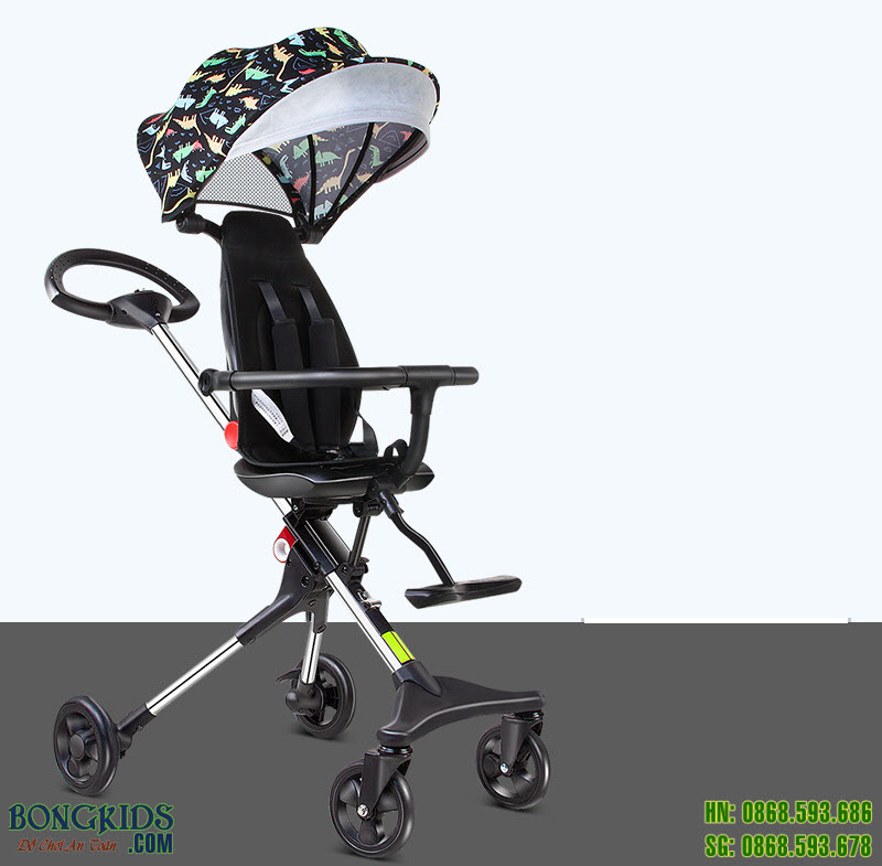 Xe đẩy thông minh 4 bánh Ride X1 NEW - Hàng xuất châu Âu (có mái che) 1