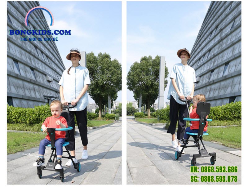 Xe đẩy du lịch gập gọn cho bé ngồi Kinlee S888 1