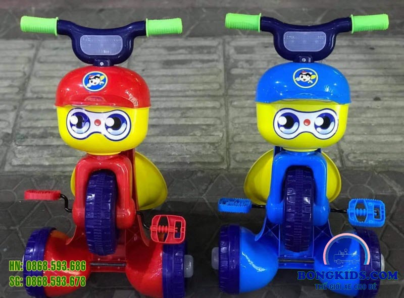 Xe ba bánh trẻ em gập gọn ABS2016 màu xanh dương Xe ba bánh trẻ em gập gọn ABS2016 1