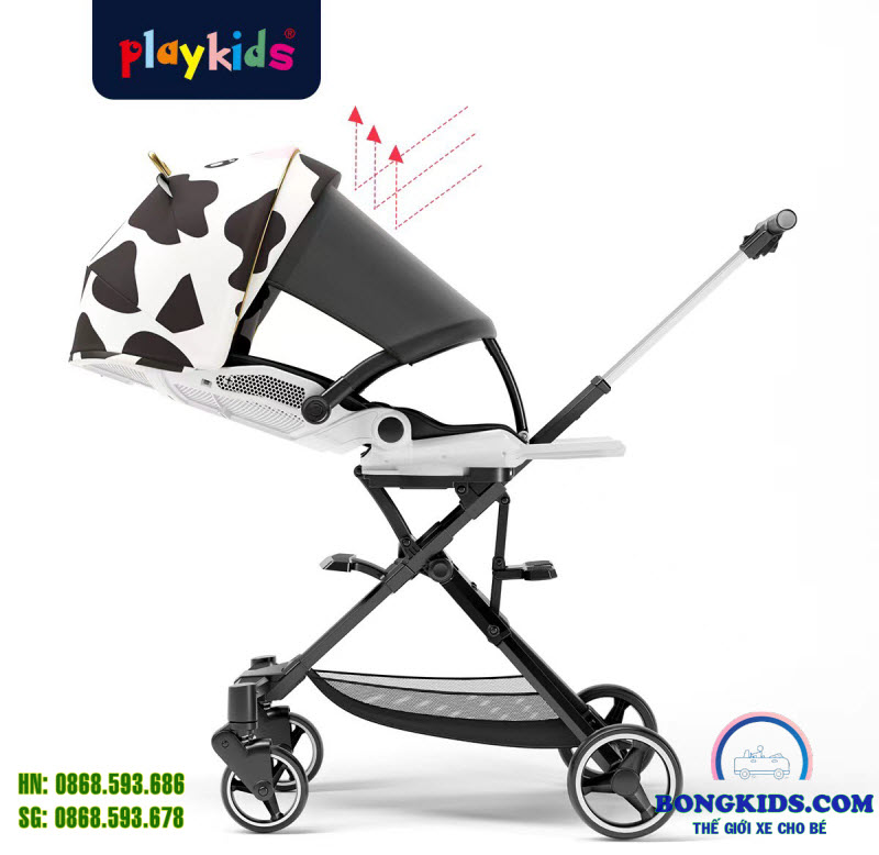 Xe đẩy gập gọn cao cấp Playkids X6-3 cho bé từ sơ sinh - 6 tuổi 1