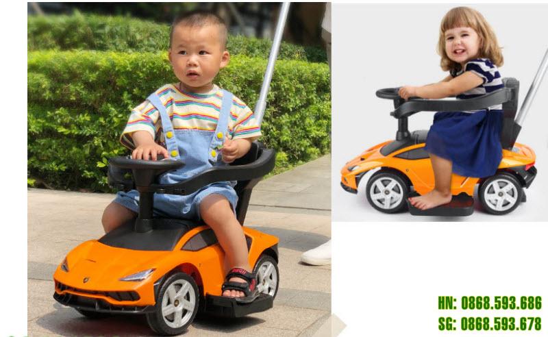 Xe chòi chân ô tô kiêm xe đẩy cho bé Lamborghini 3726