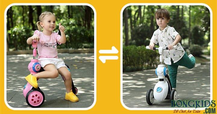 Xe chòi chân scooter 2 in 1 cho bé Poilu B1288A