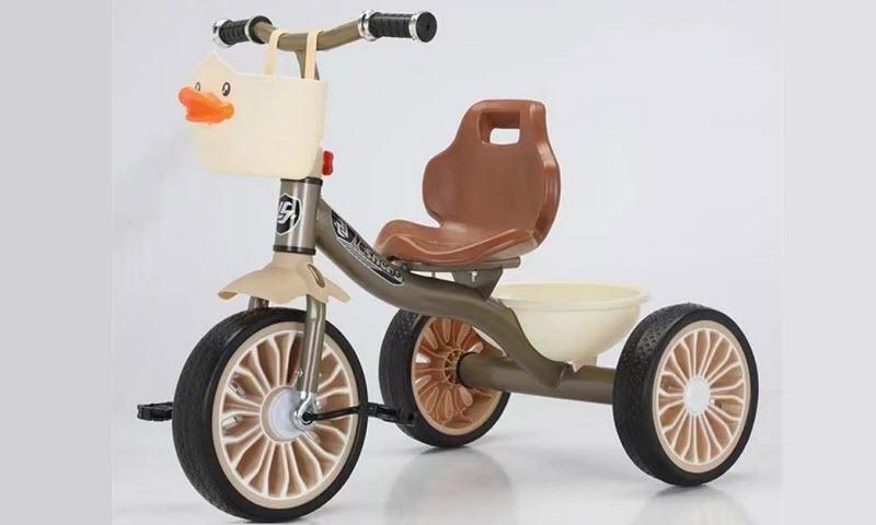 Xe đạp 3 bánh khung thép giỏ vịt cho bé 2-5 tuổi