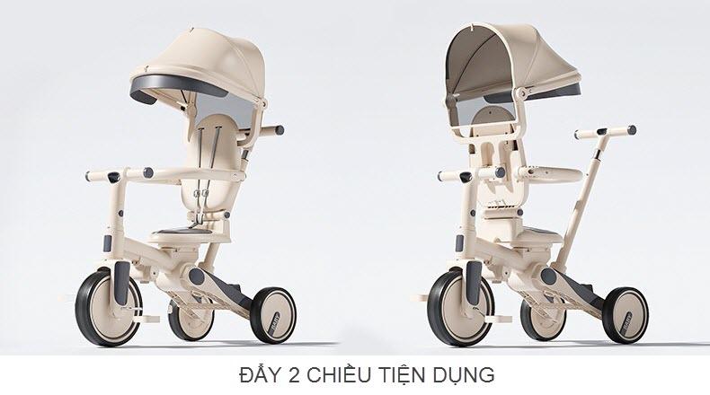 Xe đạp 3 bánh có cần đẩy cao cấp 516 cho bé 1-5 tuổi