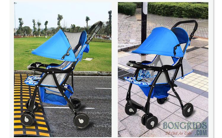 Xe đẩy cho bé giá rẻ Baobaohao 722C nhiều lưới thoáng mát