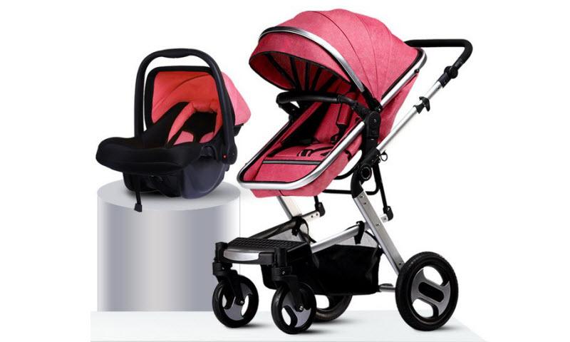 Xe đẩy nôi cho bé kiêm ghế ngồi ô tô 739A