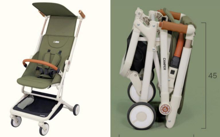 Xe đẩy gập gọn cho bé ngồi, mang lên máy bay Able Cozy Camper Hàn Quốc