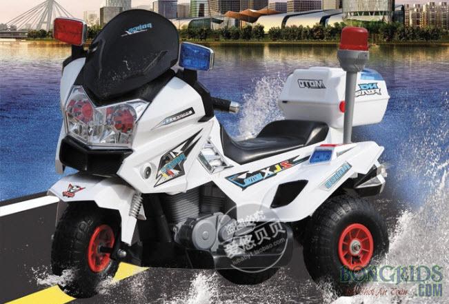 Xe máy điện trẻ em 8815 - Xe cảnh sát 2 động cơ