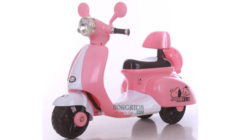 Xe máy điện Vespa giá rẻ cho bé gái 2-6 tuổi NLD3279