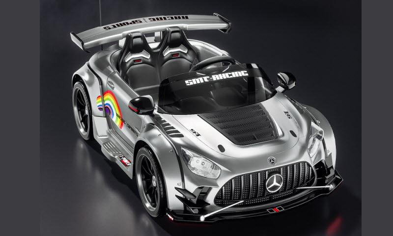 Xe ô tô điện trẻ em bản quyền Mercedes SMT906 drift cực khỏe