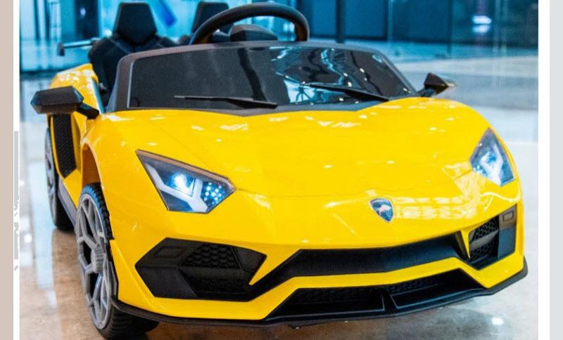 Xe ô tô điện trẻ em Lamborghini HD918 ghế da, bánh cao su