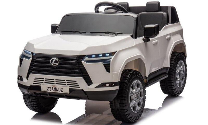 Xe ô tô điện trẻ em bản quyền Lexus TR2402 ghế da, bánh cao su