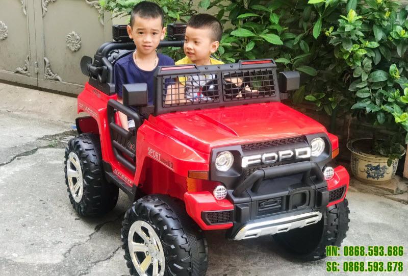 Xe ô tô điện trẻ em LW9199B - Dáng địa hình siêu khủng