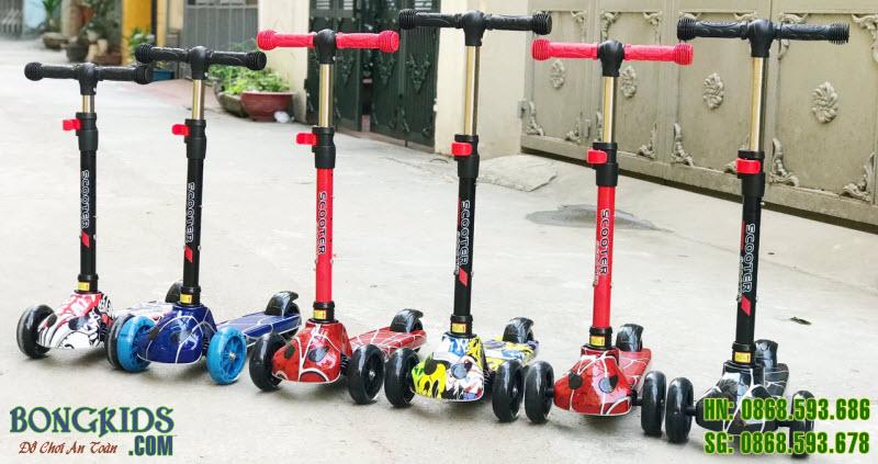 Xe trượt scooter siêu nhân trẻ em HT618