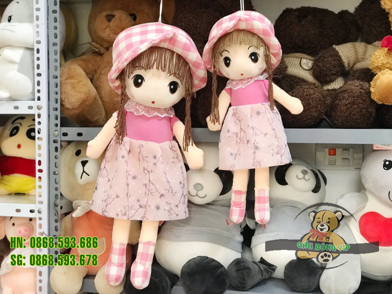 Búp bê mũ kẻ 3