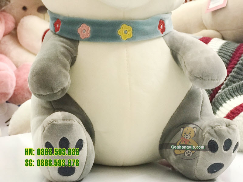 Chó sói ngồi mềm cổ hoa 2