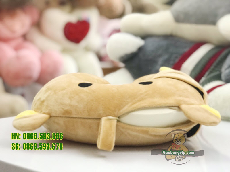 Gối cổ chữ U hình thú kèm bịt mắt 4
