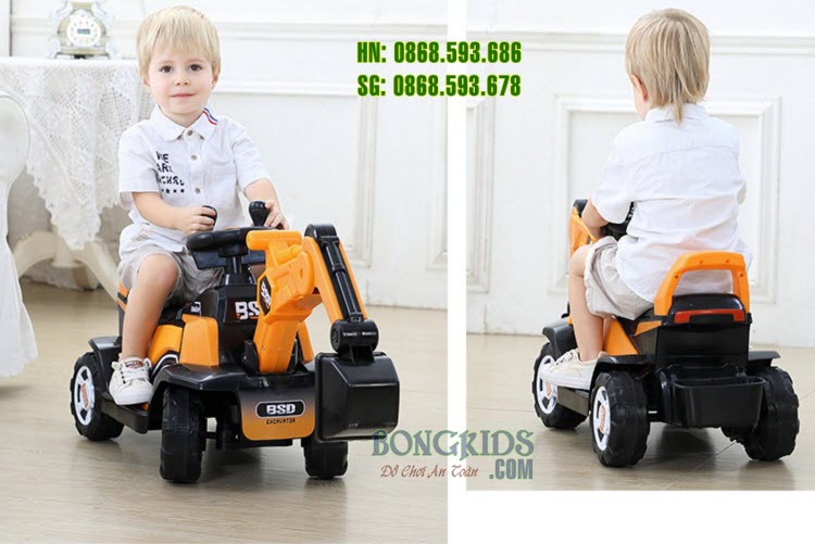 Xe cần cẩu - máy xúc điện cho trẻ em 2188
