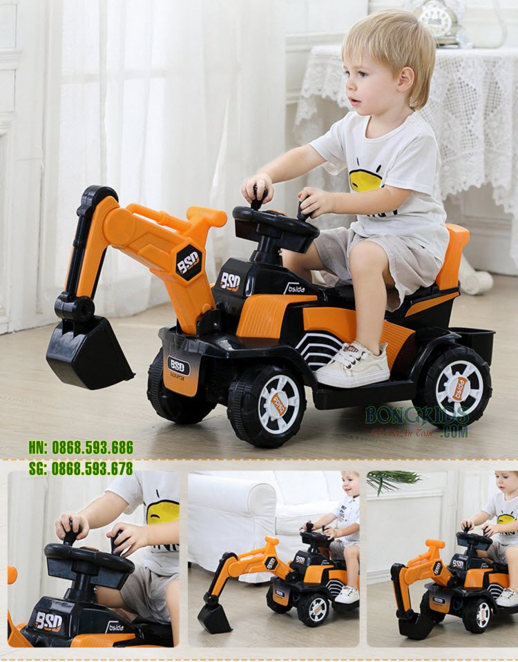 Xe cần cẩu điện cho bé 2188