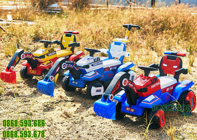 Xe cần cẩu điện cho trẻ em JRT-118 Full color