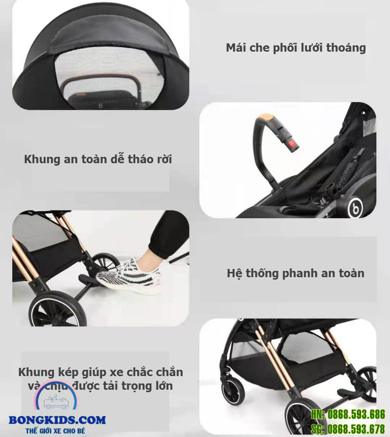 Xe đẩy cho bé Baobaohao BV1 Xe đẩy cho bé Baobaohao BV1