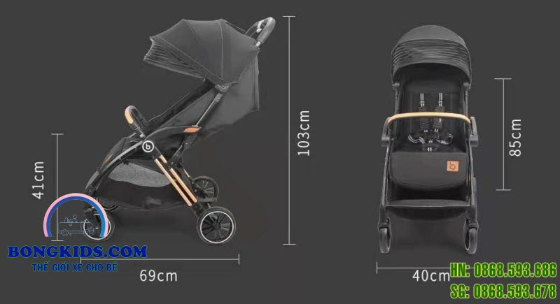 Xe đẩy cho bé Baobaohao BV1 Xe đẩy cho bé Baobaohao BV1