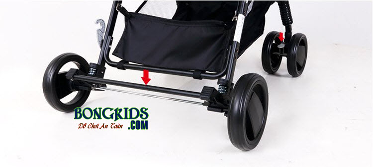 Bánh xe đẩy cho bé Seebaby T11 có lò xo giảm xóc khi di chuyển