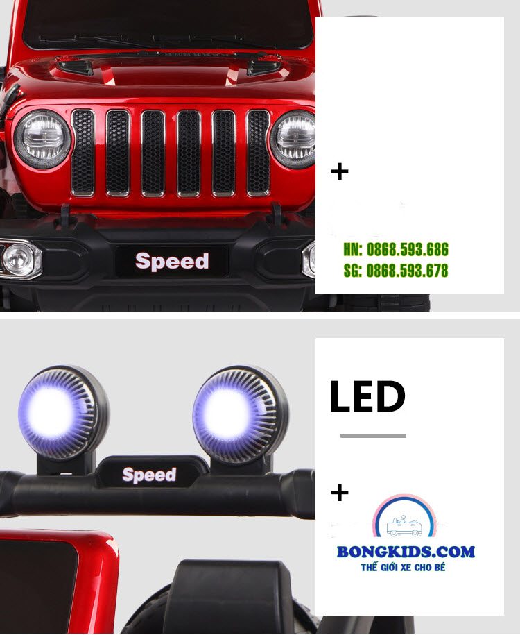 Xe ô tô điện trẻ em Jeep FT938