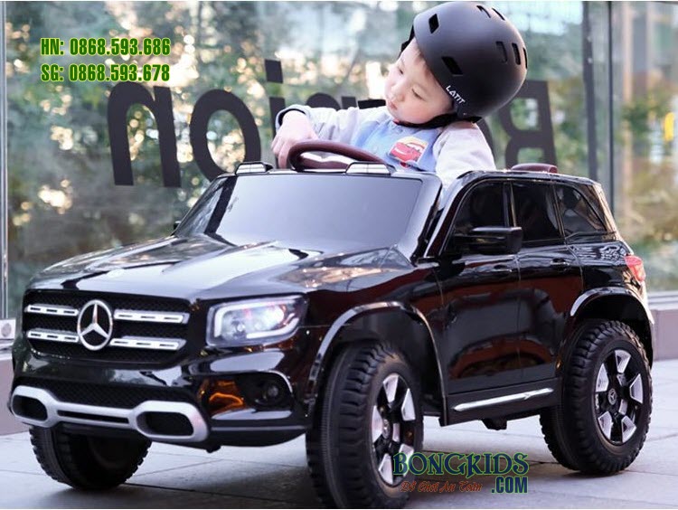 Xe hơi điện trẻ em Mercedes BDQ-1201màu đen (sơn bóng)