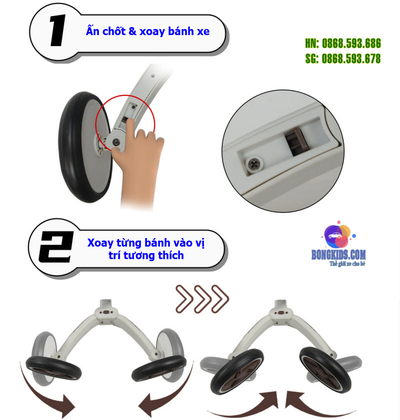 Hướng dẫn sử dụng Xe đạp đa năng cho bé Babaohao 237