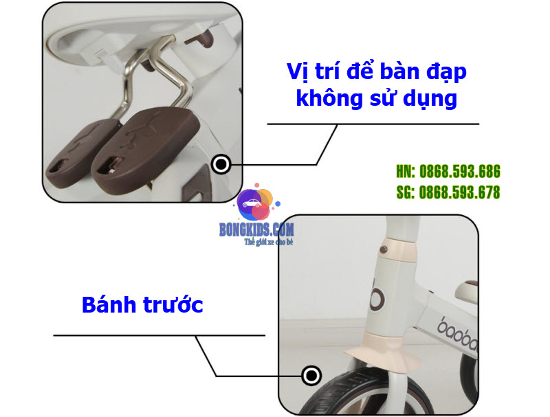 Chi tiết Xe đạp đa năng cho bé Babaohao 237 2