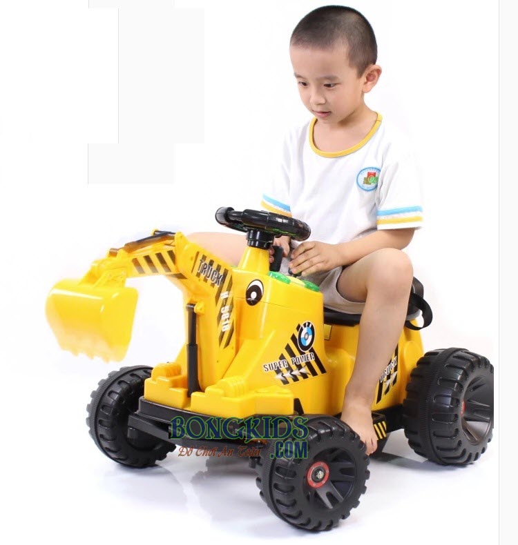 Xe cần cẩu máy xúc 5818 cho bé trai