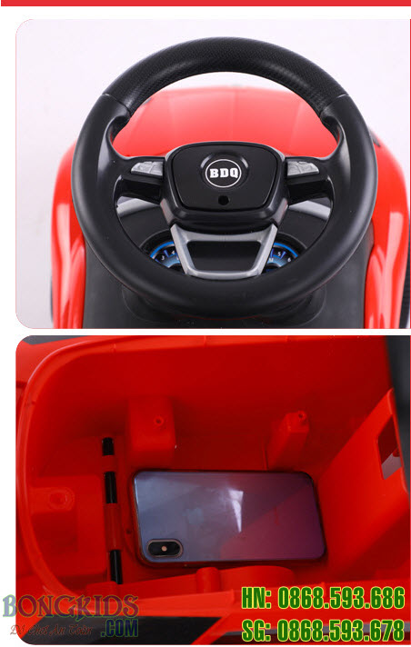 Xe chòi chân cho bé 5188 vô lăng và cốp