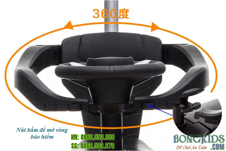 Xe đẩy 3 bánh cho bé