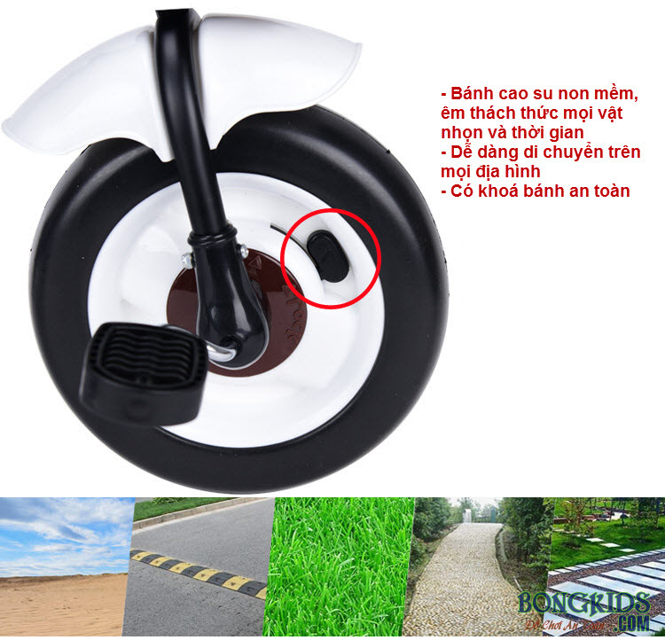 Bánh xe 3 bánh 007